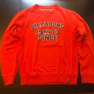 Billabong Red Sweater Men’s Small, 80% Cotton
